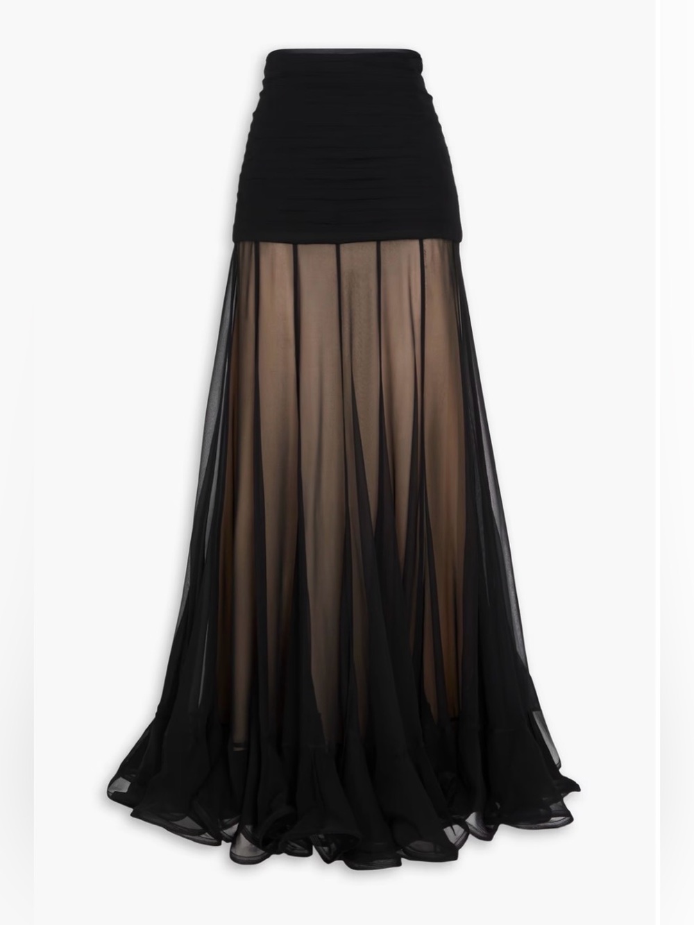 ZIMMERMANN
Pleated silk-georgette maxi skirt 1
